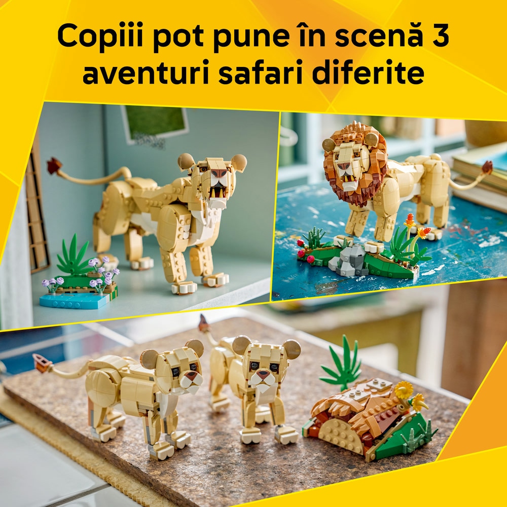 LEGO Creator: Animale salbatice - Leu maiestuos 31386, 9 ani+, 839 piese