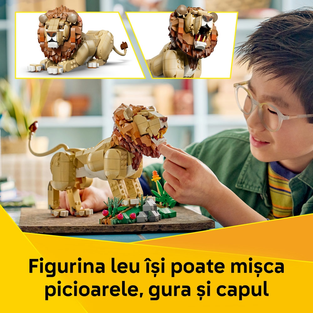 LEGO Creator: Animale salbatice - Leu maiestuos 31386, 9 ani+, 839 piese
