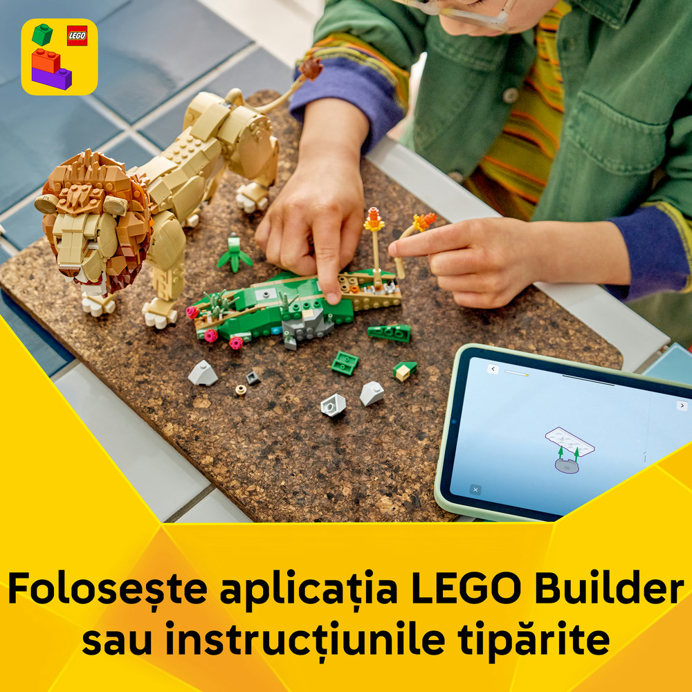 LEGO Creator: Animale salbatice - Leu maiestuos 31386, 9 ani+, 839 piese
