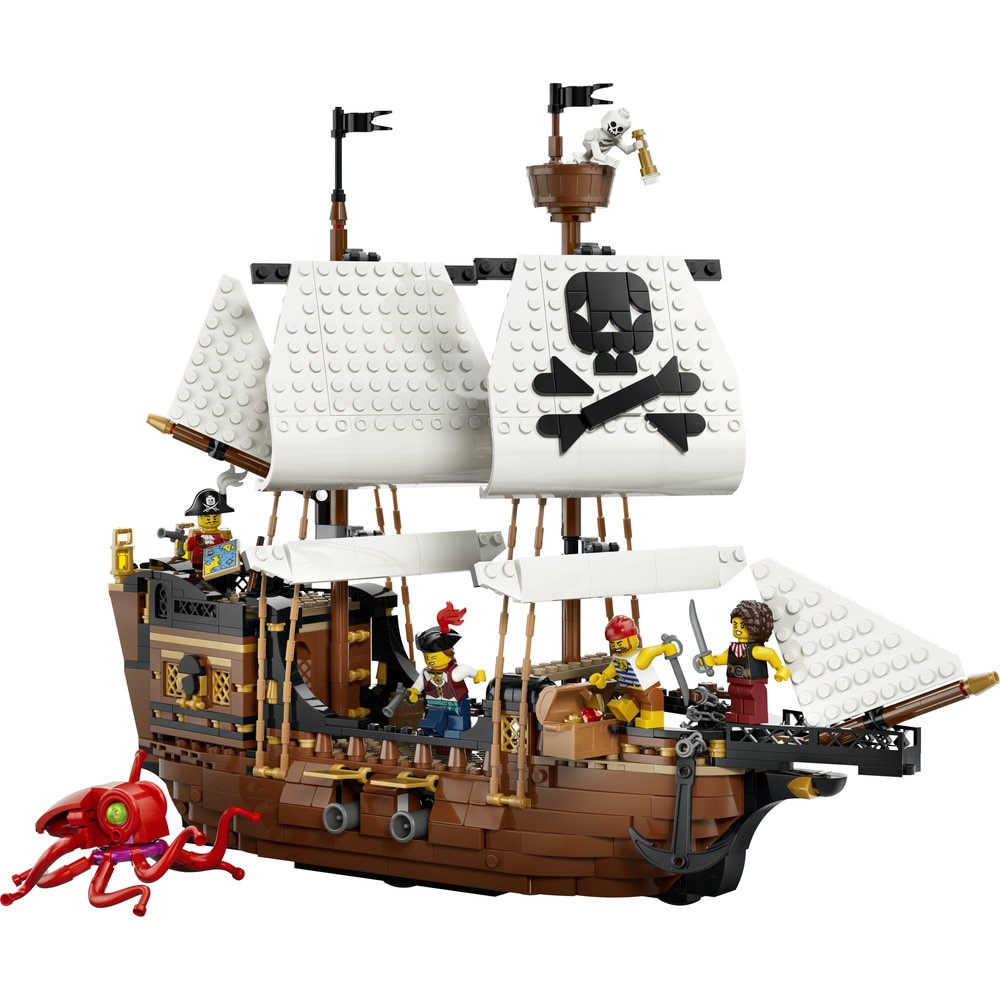 LEGO Creator: Corabie de pirati emblematica 31387, 10 ani+, 1074 piese