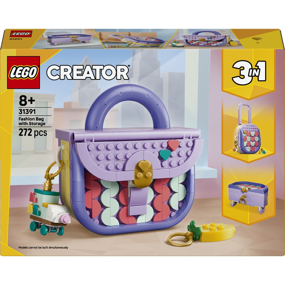 LEGO Creator 3in1: Geanta artistica si moderna cu depozitare 31391, 8 ani+, 272 piese