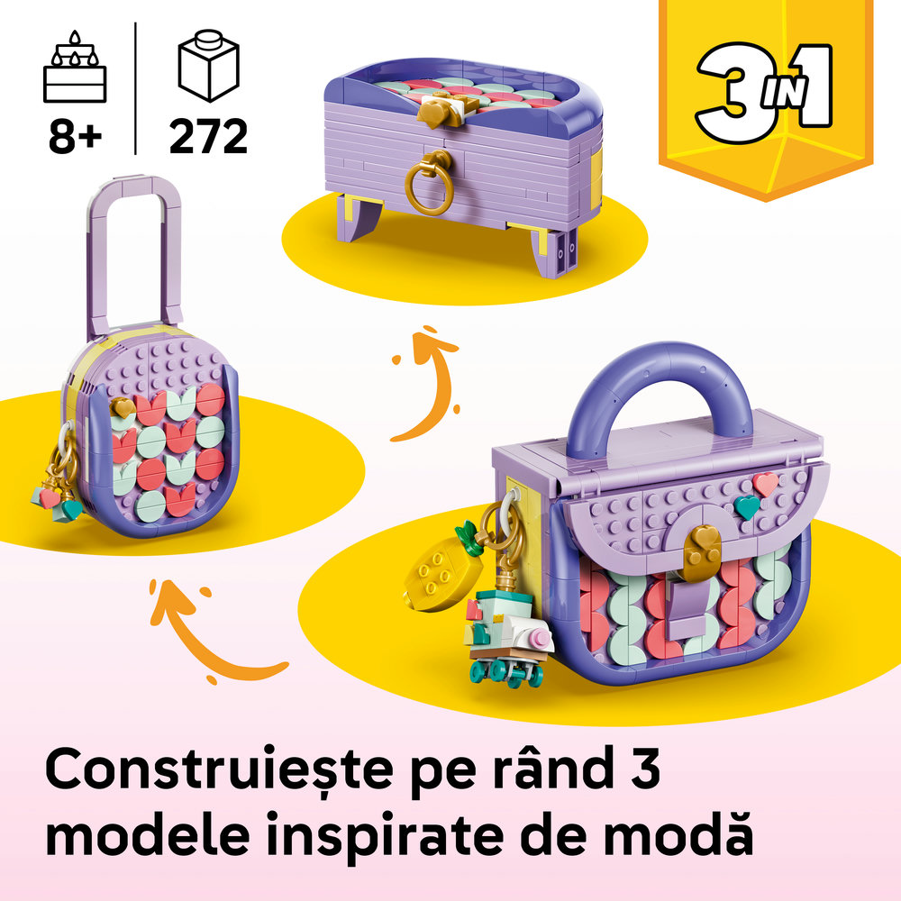LEGO Creator 3in1: Geanta artistica si moderna cu depozitare 31391, 8 ani+, 272 piese