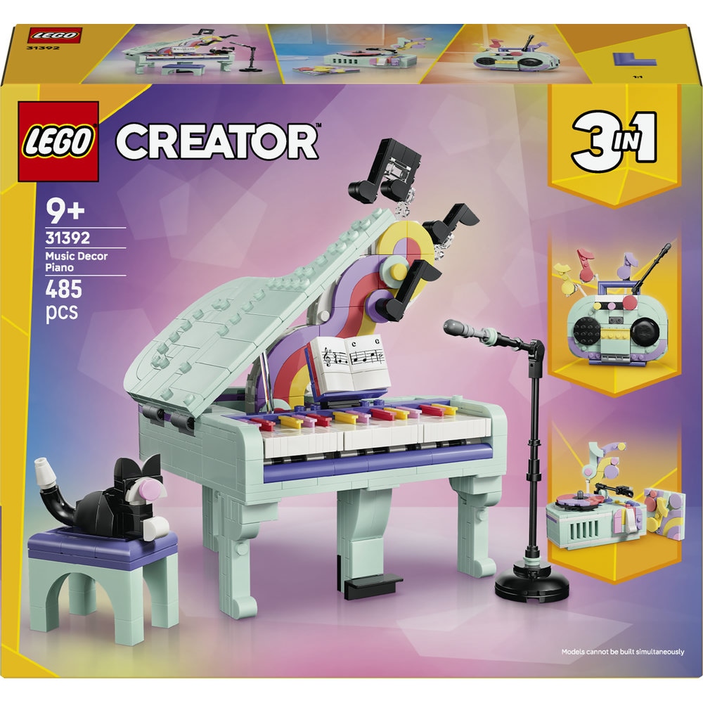 LEGO Creator 3in1: Pian decorativ cu o pisica 31392, 9 ani+, 485 piese