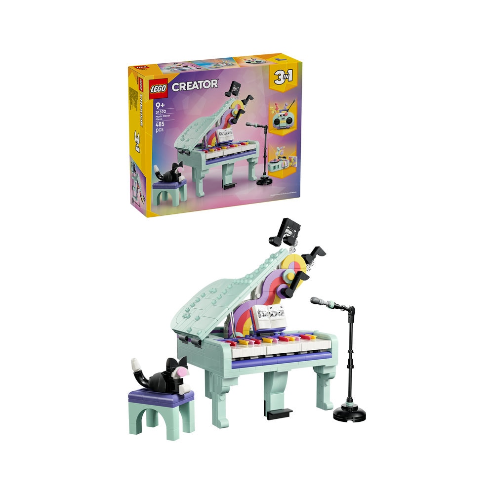 LEGO Creator 3in1: Pian decorativ cu o pisica 31392, 9 ani+, 485 piese