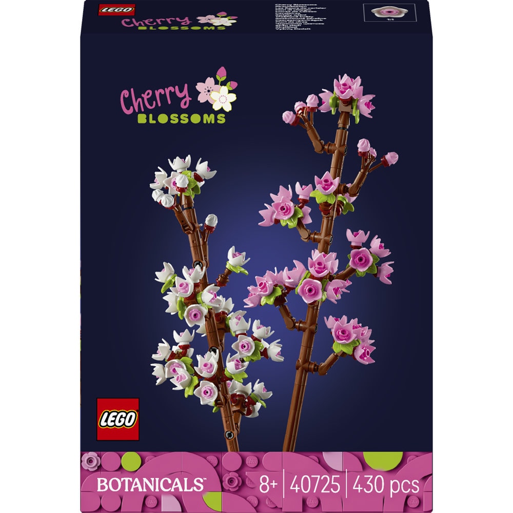 LEGO Botanicals: Flori de cires 40725, 8 ani+, 438 piese