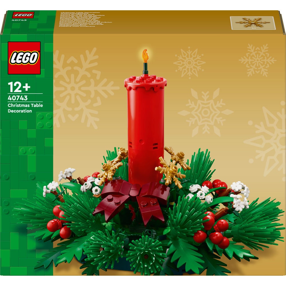 LEGO Iconic: Decoratiune pentru masa de Craciun 40743, 12 ani+, 433 piese