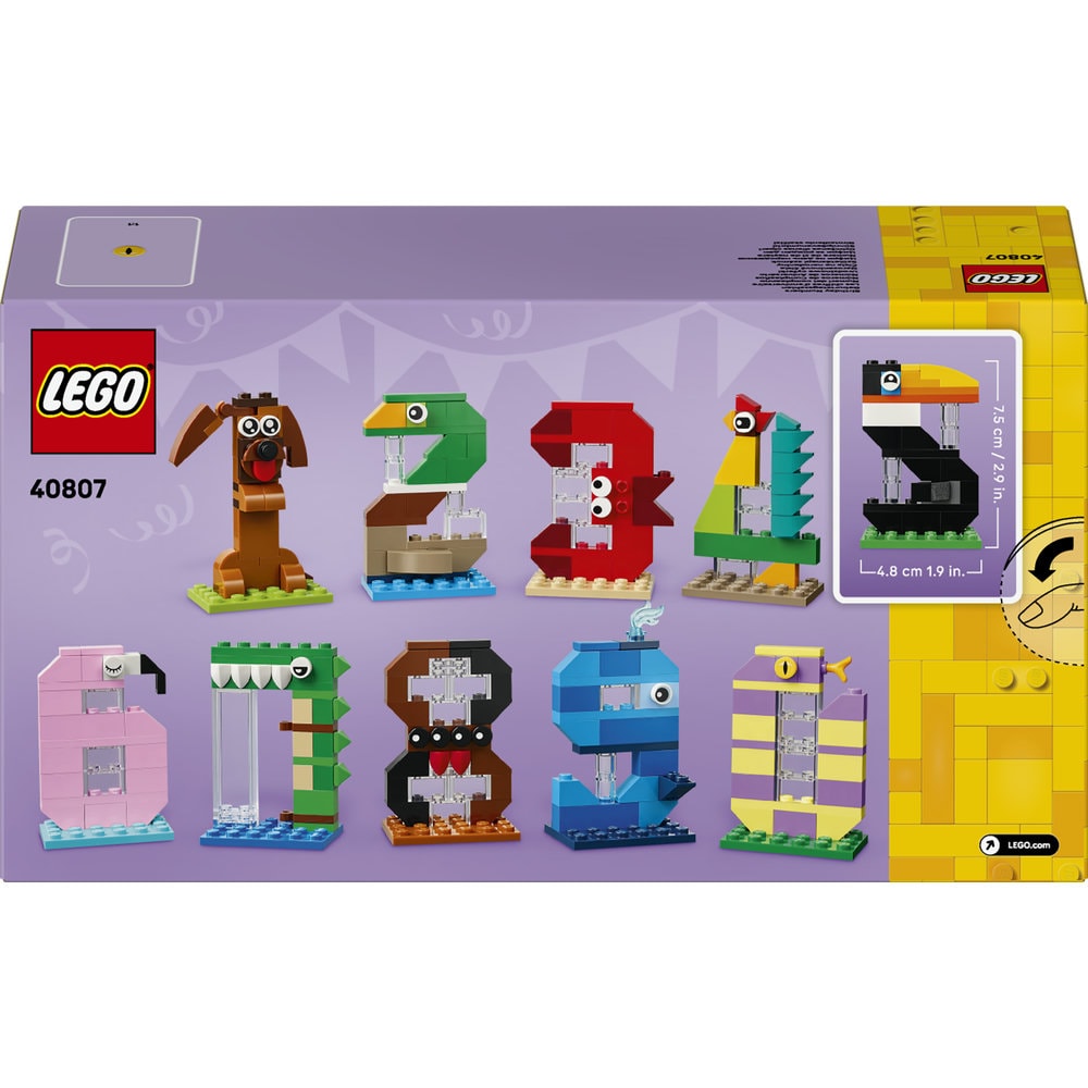 LEGO Iconic: Numere de zi de nastere 40807, 6 ani+, 281 piese