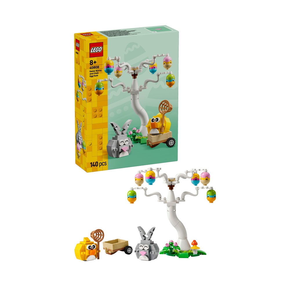 LEGO Iconic: Iepuras si vanatoare de oua de Paste 40808, 8 ani+, 140 piese