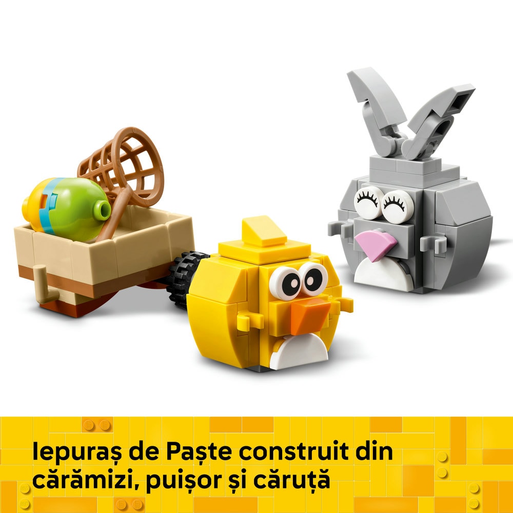 LEGO Iconic: Iepuras si vanatoare de oua de Paste 40808, 8 ani+, 140 piese