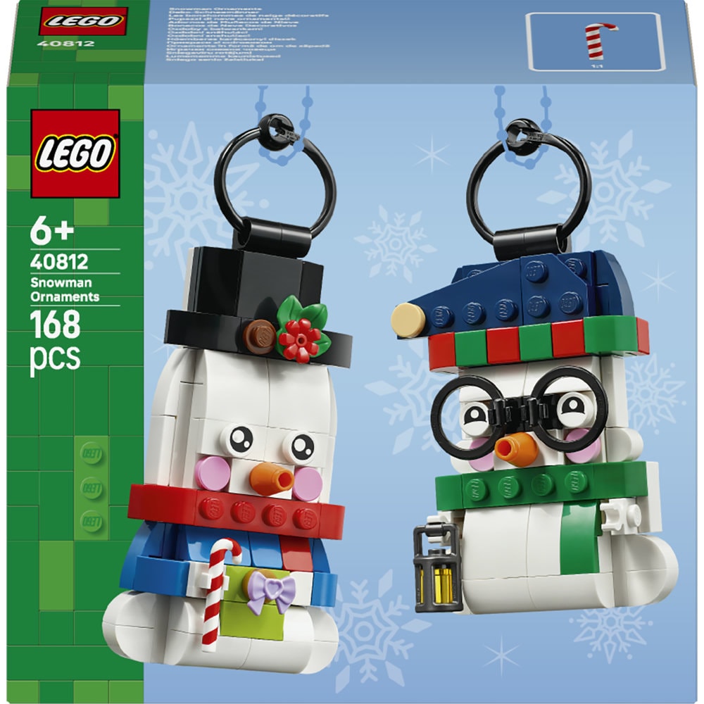 LEGO Iconic: Ornamente in forma de om de zapada 40812, 6 ani+, 168 piese