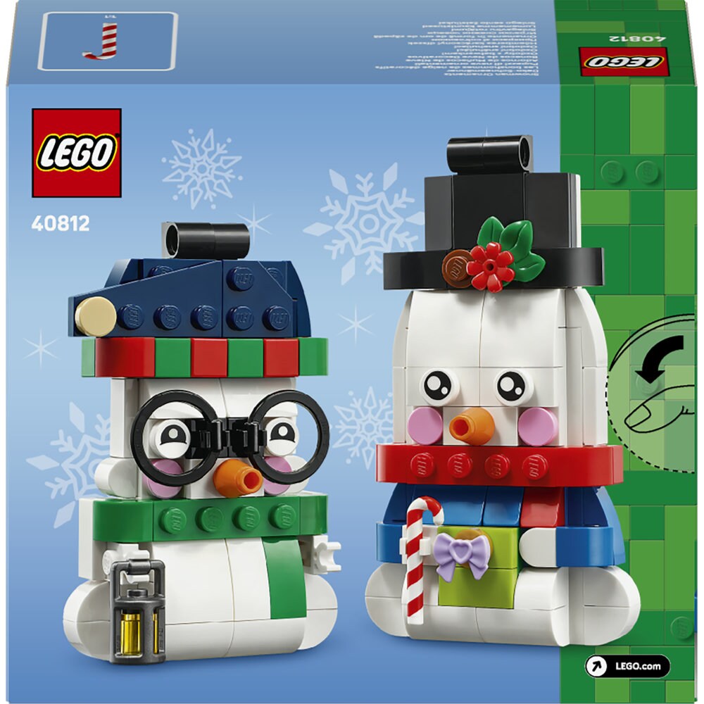 LEGO Iconic: Ornamente in forma de om de zapada 40812, 6 ani+, 168 piese