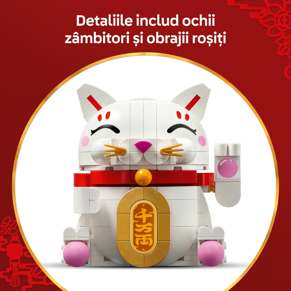 LEGO Iconic: Pisica norocoasa 40813, 9 ani+, 280 piese
