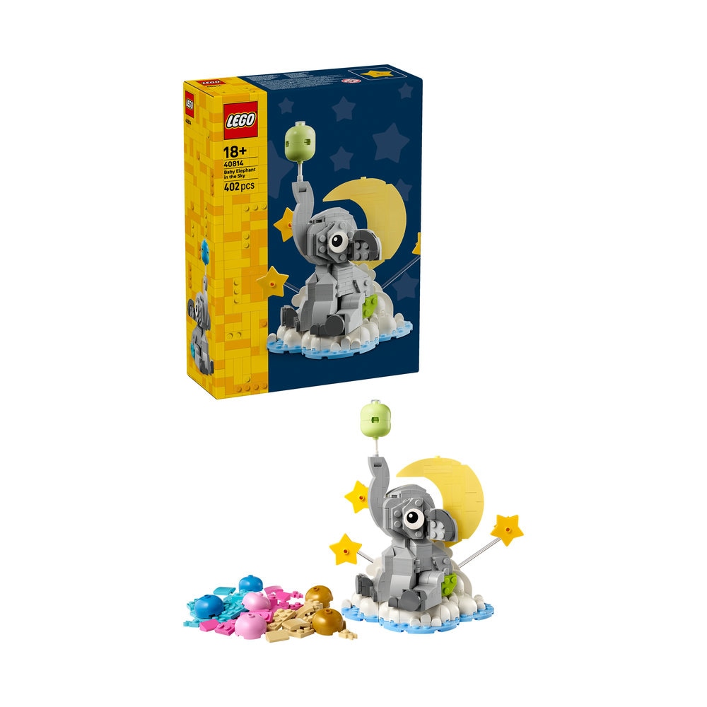 LEGO Iconic: Pui de elefant pe cer 40814, 18 ani+, 402 piese
