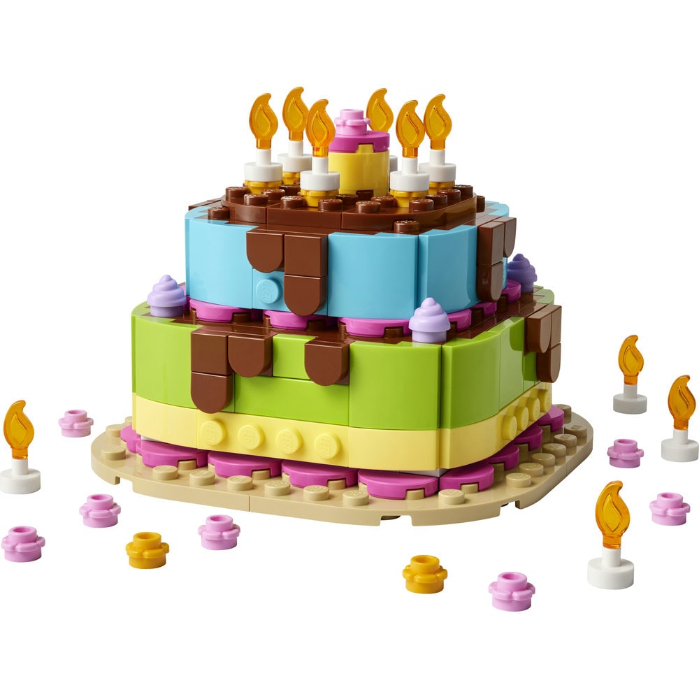 LEGO Iconic: Tort pentru petrecerea de zi de nastere 40815, 7 ani+, 219 piese