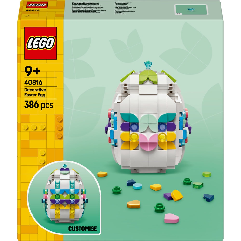 LEGO Iconic: Ou de Paste decorativ 40816, 9 ani+, 386 piese