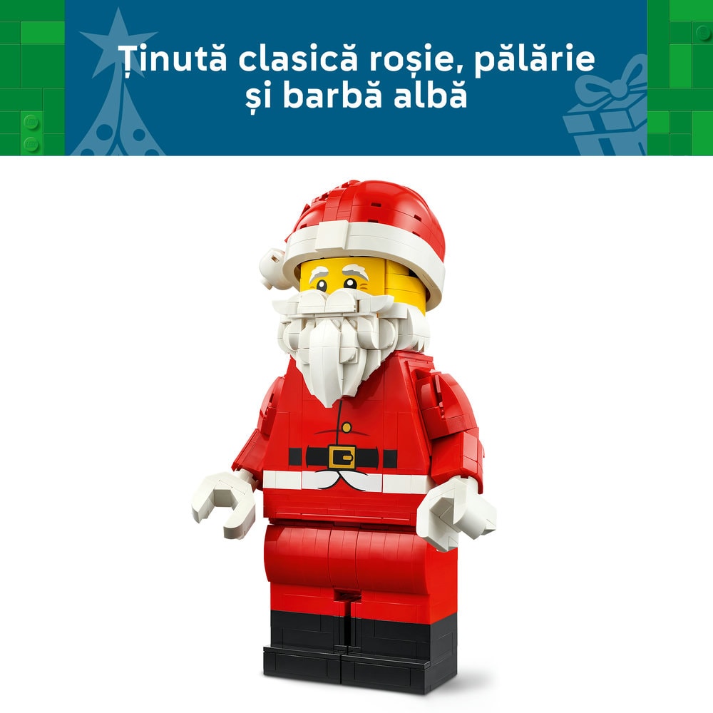 LEGO Iconic: Minifigurina Mos Craciun supradimensionata 40820, 10 ani+, 761 piese