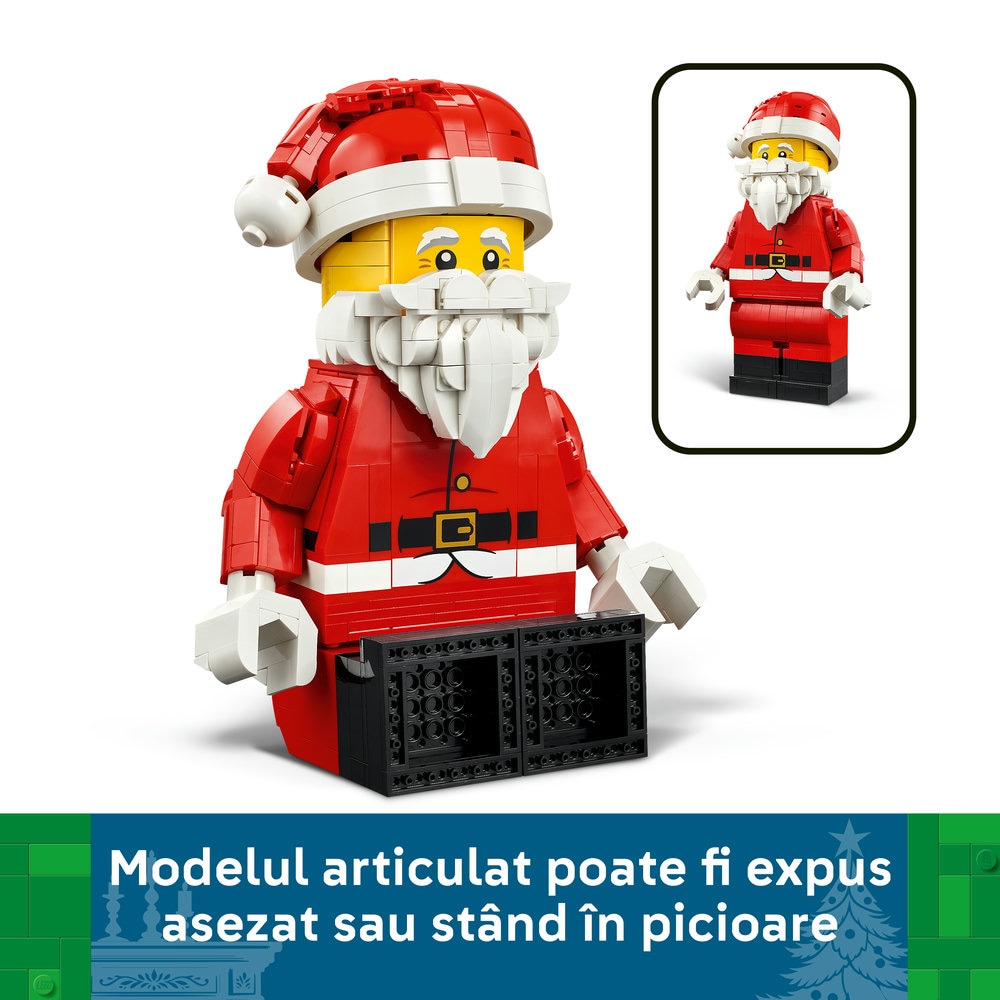 LEGO Iconic: Minifigurina Mos Craciun supradimensionata 40820, 10 ani+, 761 piese