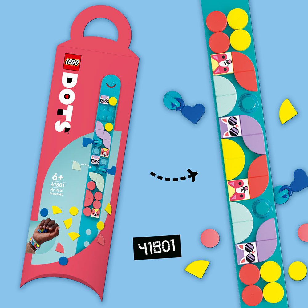 LEGO Dots: Megapachet Designer de bratari 41807, 6 ani+, 388 piese