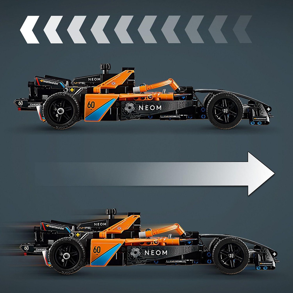 LEGO Technic: NEOM McLaren Formula E Race Car 42169, 9 ani+, 452 piese
