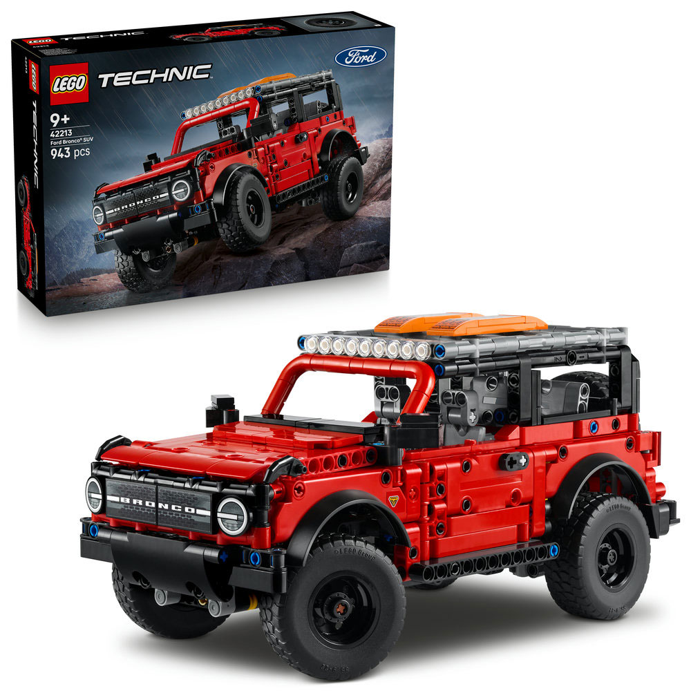 LEGO Technic: SUV Ford Bronco 42213, 9 ani+, 943 piese