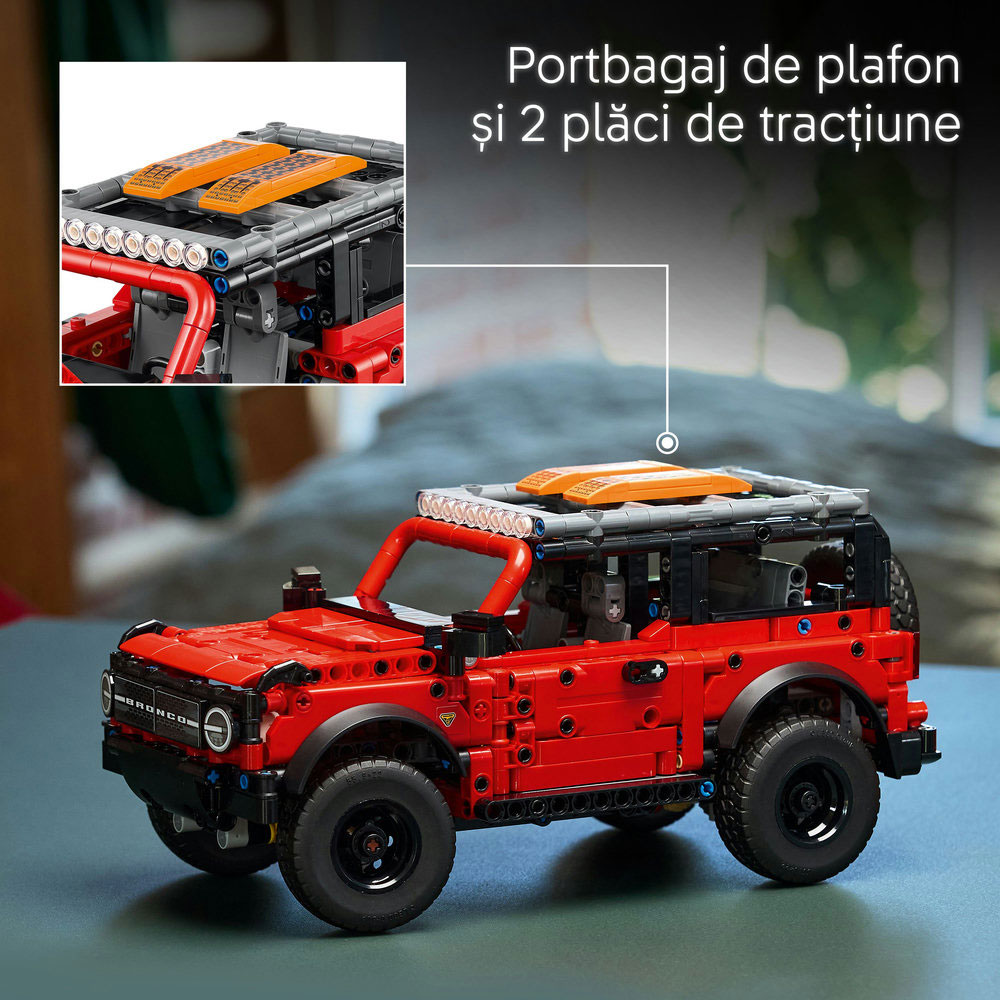 LEGO Technic: SUV Ford Bronco 42213, 9 ani+, 943 piese
