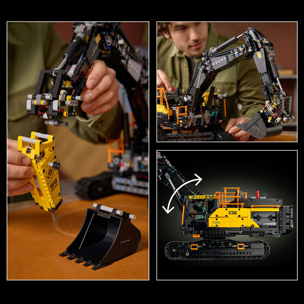 LEGO Technic: Excavator Volvo EC500 Hybrid 42215, 18 ani+, 2359 piese