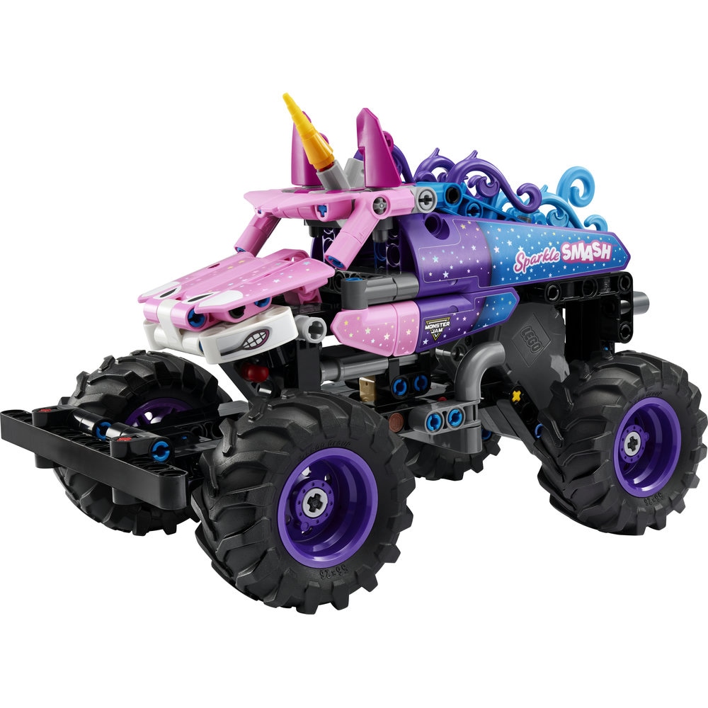 LEGO Technic: Monster Jam Sparkle Smash cu motor cu arc 42220, 7 ani+, 243 piese