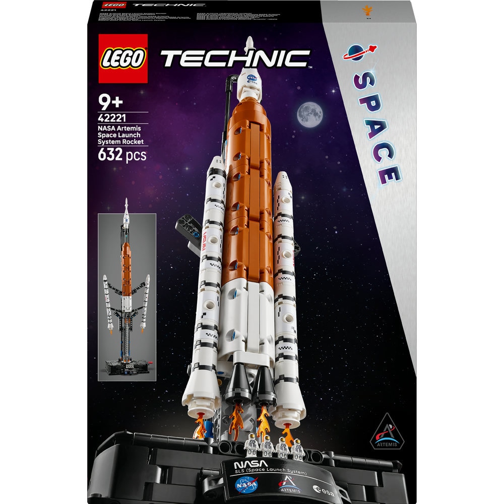 LEGO Technic: Racheta Sistemului de lansare spatiala NASA Artemis 42221, 9 ani+, 632 piese