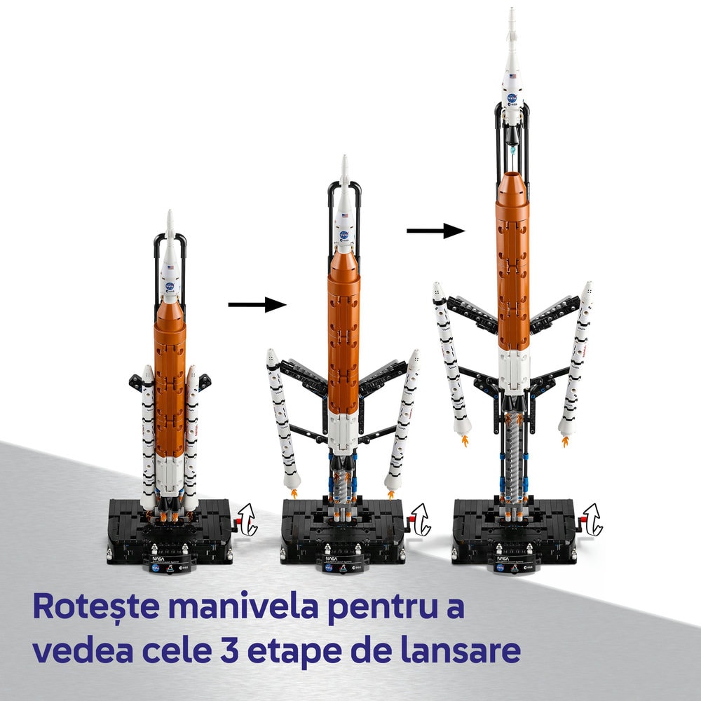 LEGO Technic: Racheta Sistemului de lansare spatiala NASA Artemis 42221, 9 ani+, 632 piese