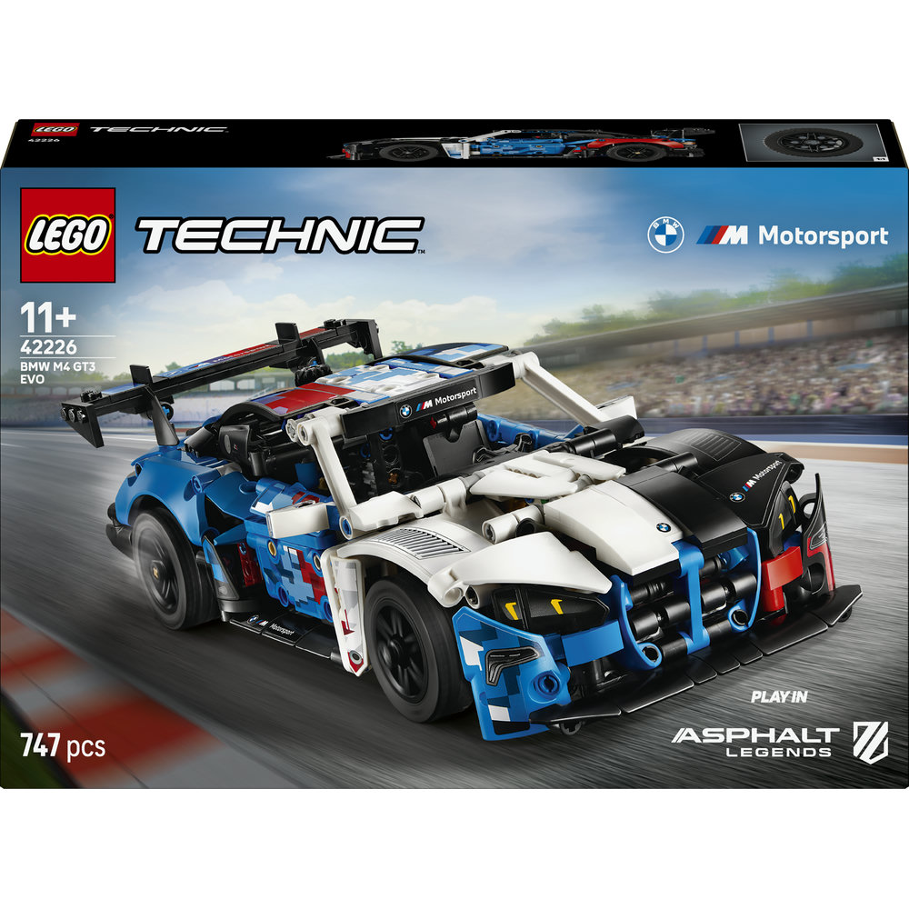 LEGO Technic: Masina de curse BMW M4 GT3 EVO 42226, 11 ani+, 747 piese