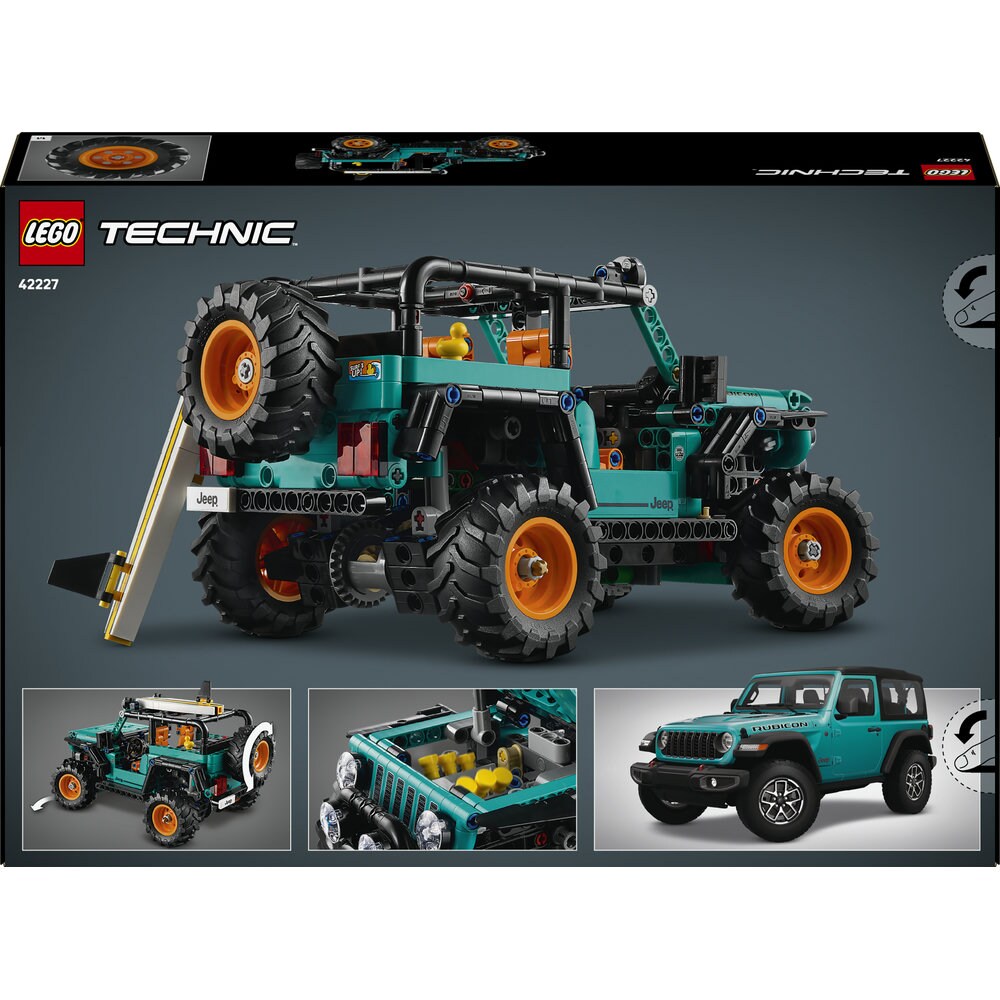 LEGO Technic: SUV-ul Jeep Wrangler Rubicon 42227, 10 ani+, 723 piese