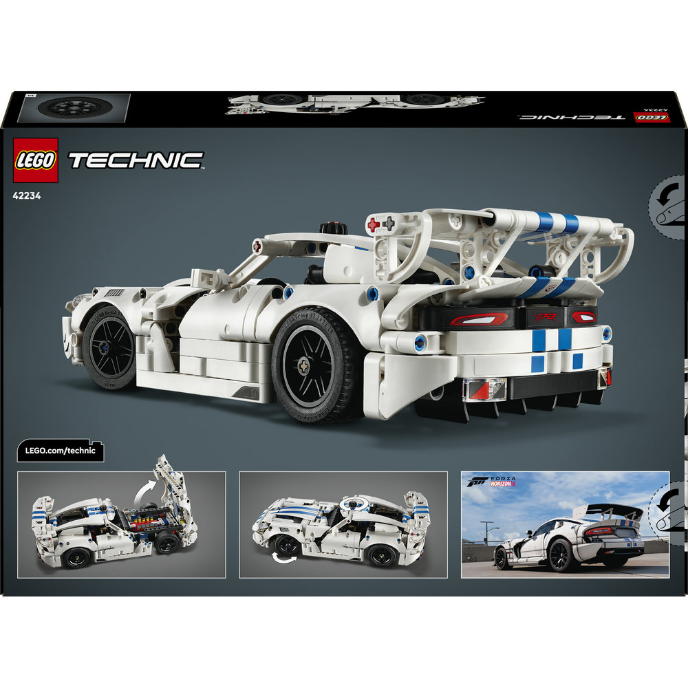 LEGO Technic: Masina sport Dodge Viper GTS-R 42234, 10 ani+, 805 piese
