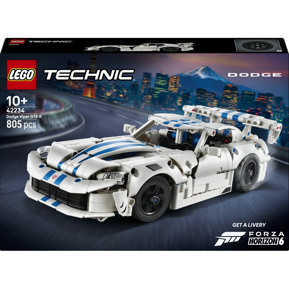 LEGO Technic: Masina sport Dodge Viper GTS-R 42234, 10 ani+, 805 piese