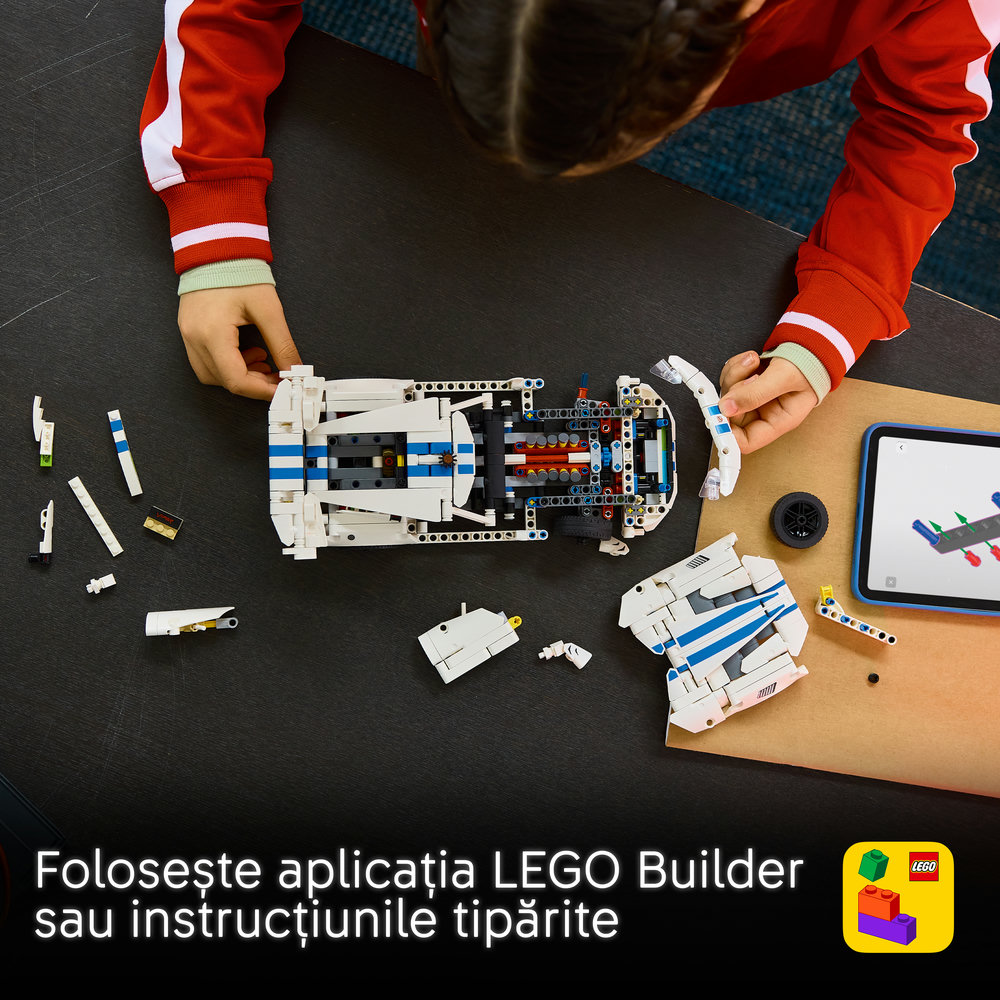 LEGO Technic: Masina sport Dodge Viper GTS-R 42234, 10 ani+, 805 piese