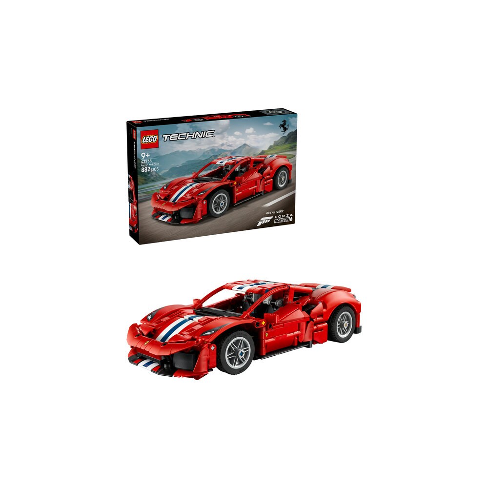 LEGO Technic: Masina Ferrari 488 Pista 42235, 9 ani+, 882 piese