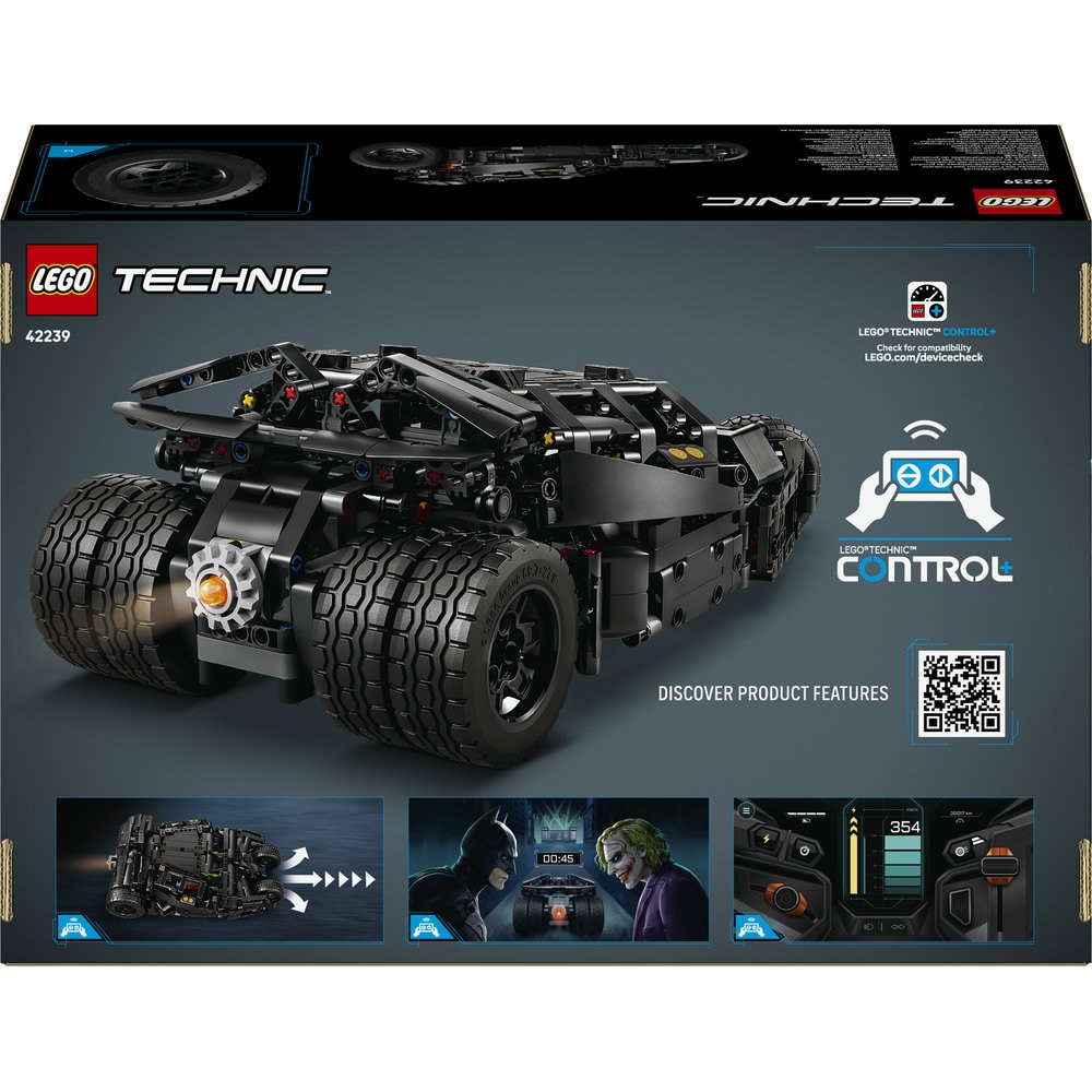 LEGO Technic: Batmobile Tumbler 42239, 12 ani+, 719 piese