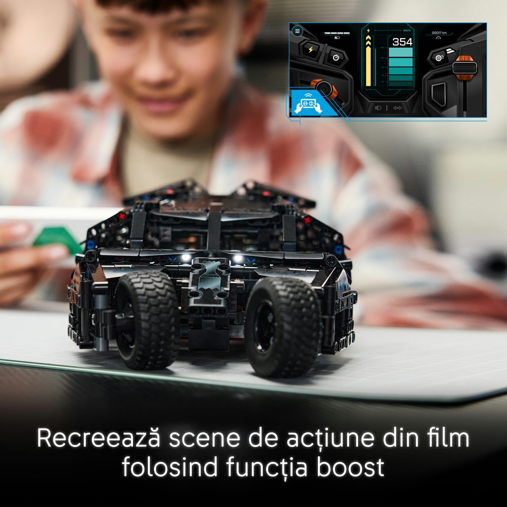 LEGO Technic: Batmobile Tumbler 42239, 12 ani+, 719 piese