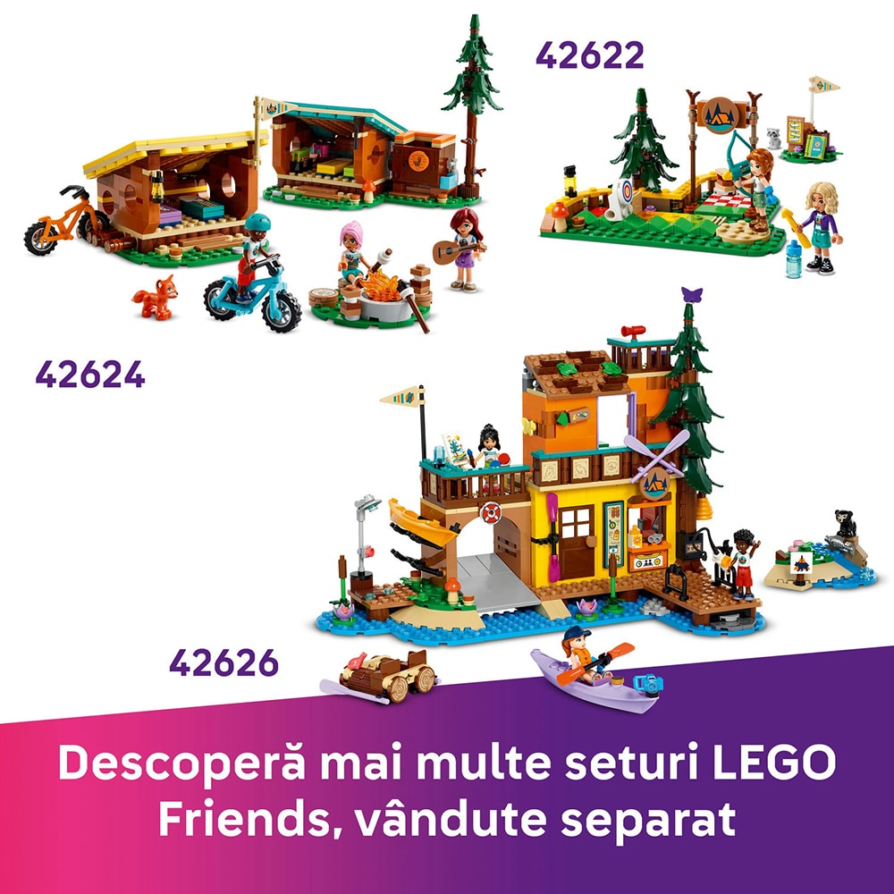 LEGO Friends: Aventuri cu catei la surfing si pe scuter 42641, 6 ani+, 113 piese