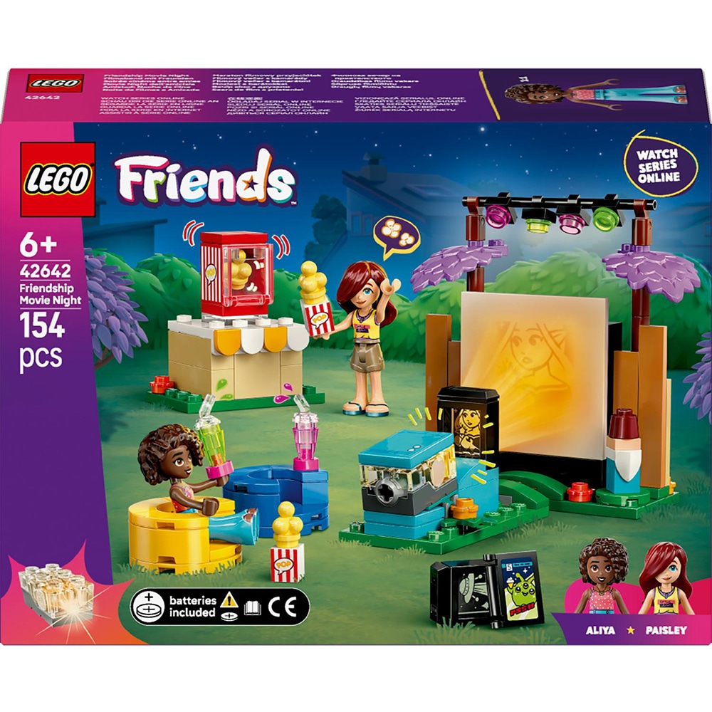 LEGO Friends: Seara de film a prieteniei 42642, 6 ani+, 154 piese