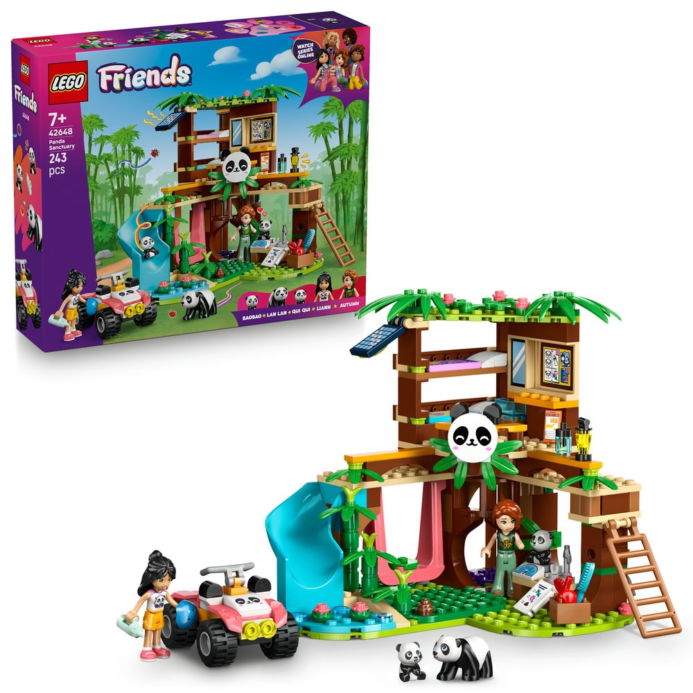 LEGO Friends: Ingrijirea animalelor de la refugiul pentru panda 42648, 7 ani+, 243 piese