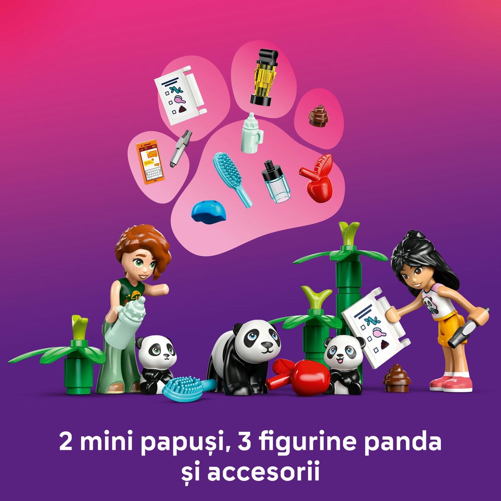 LEGO Friends: Ingrijirea animalelor de la refugiul pentru panda 42648, 7 ani+, 243 piese