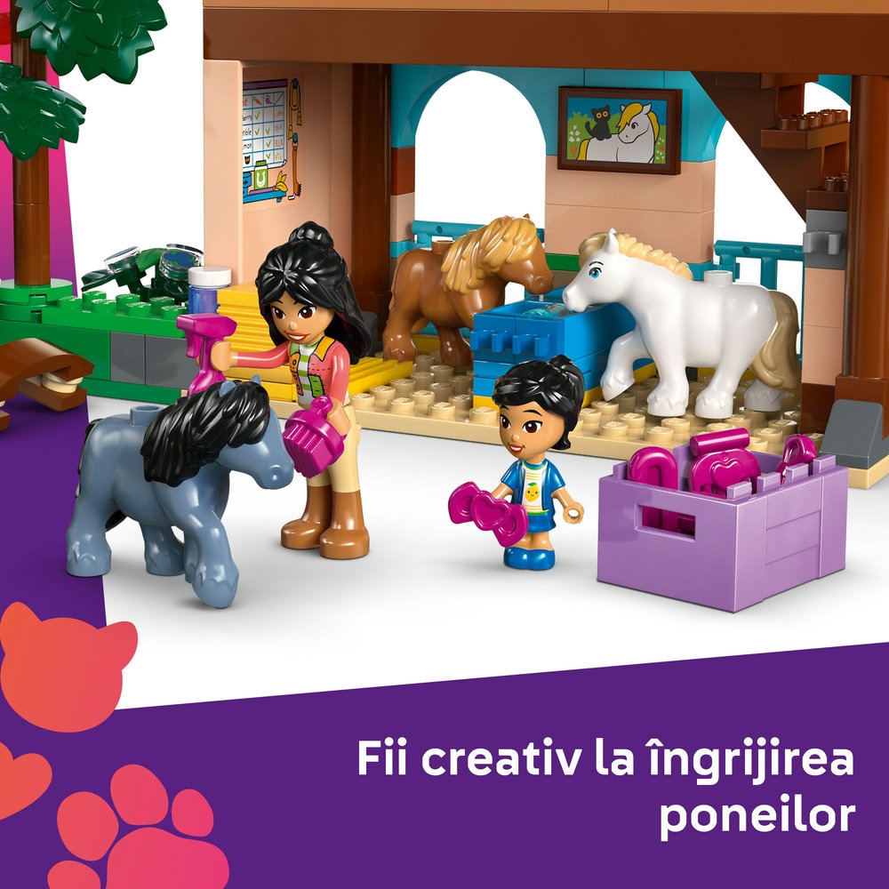 LEGO Friends: Ferma si grajd pentru ponei 42654, 7 ani+, 727 piese