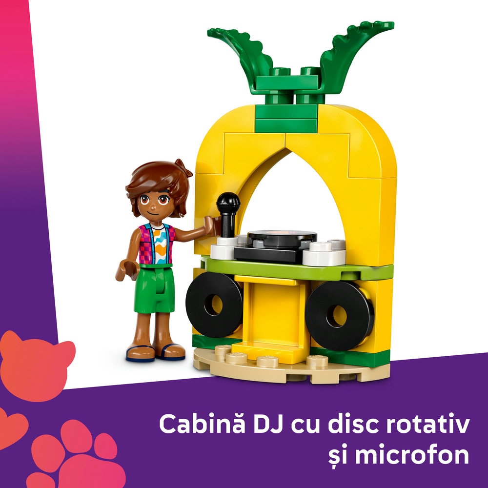 LEGO Friends: Petrecere la piscina cu unicornul si flamingo 42658, 5 ani+, 99 piese