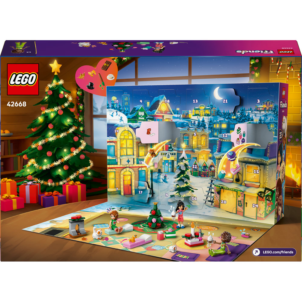 LEGO Friends: Calendar de advent 2025 42668, 6 ani+, 237 piese