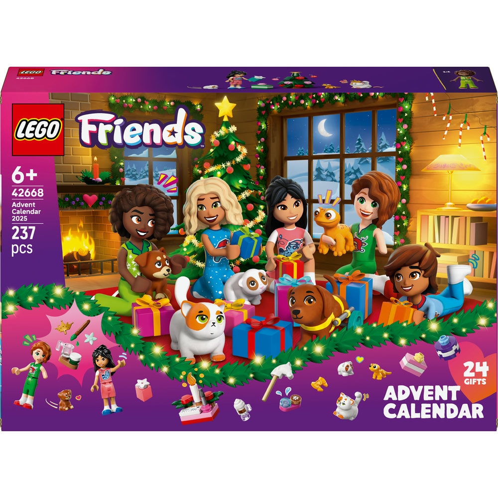 LEGO Friends: Calendar de advent 2025 42668, 6 ani+, 237 piese