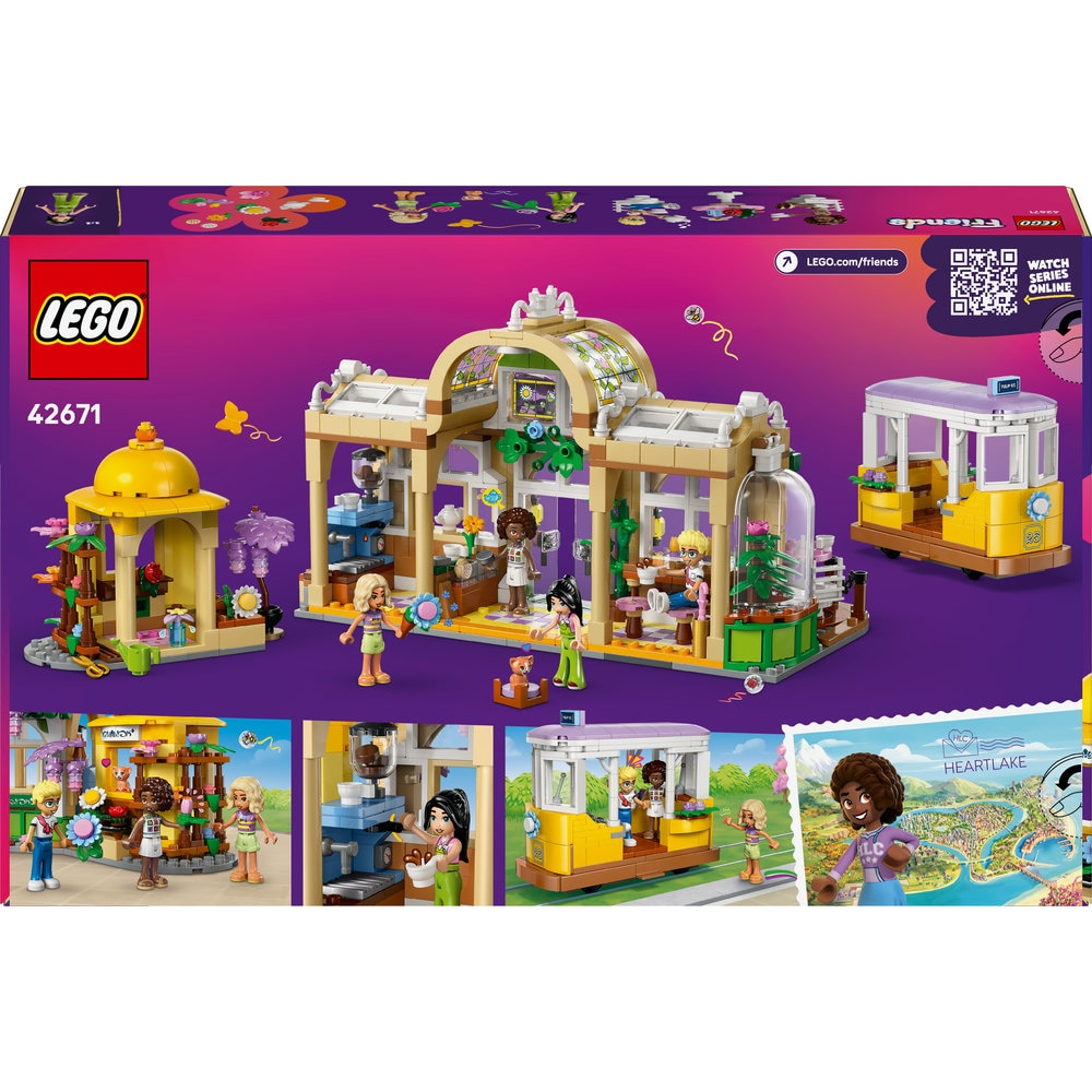 LEGO Friends: Cafenea cu multe plante si florarie 42671, 9 ani+, 1138 piese