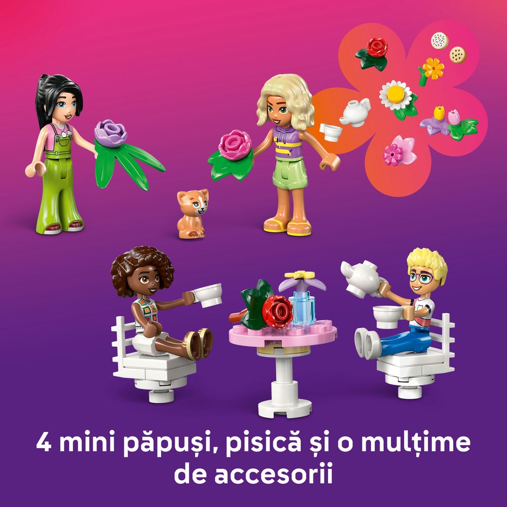 LEGO Friends: Cafenea cu multe plante si florarie 42671, 9 ani+, 1138 piese