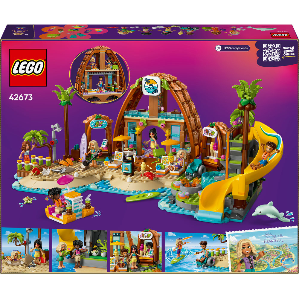 LEGO Friends: Statiune de pe litoral pentru vacanta cu familia 42673, 8 ani+, 1140 piese