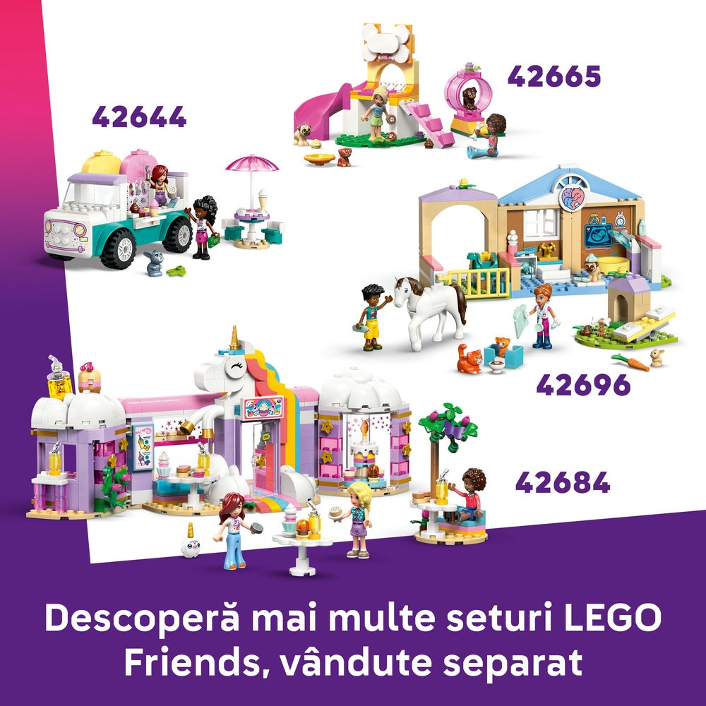 LEGO Friends: Masina-unicorn pentru livrare de torturi 42675, 4 ani+, 67 piese