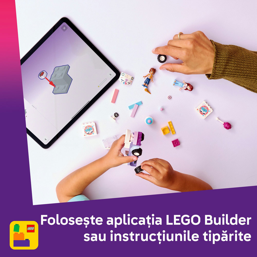 LEGO Friends: Masina-unicorn pentru livrare de torturi 42675, 4 ani+, 67 piese